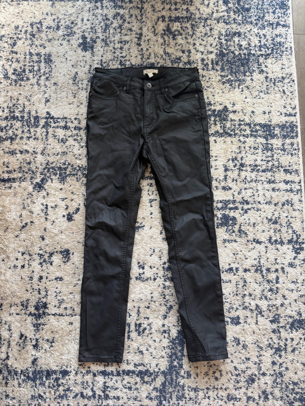 Women’s Black Slim Fit waxed denim - Classic Everyday Style